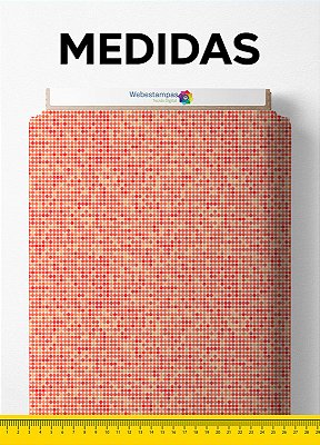 Tecido Oxford Estampa Digital Bolinhas 1,55m de Largura