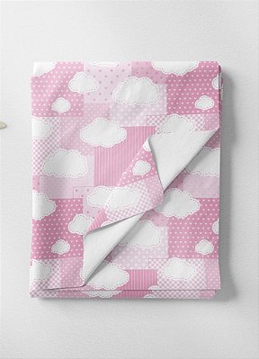 Tecido Oxford Estampa Digital Nuvem Patchwork 1,55m de Largura