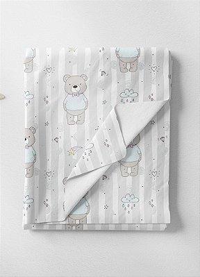 Tecido Oxford Estampa Digital Ursinho Gravata 1,55m de Largura