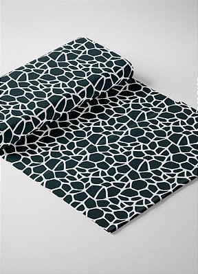 Tecido Oxford Estampa Digital Girafa Preto 1,55m de Largura
