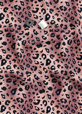 Tecido Oxford Estampa Digital Onça Pintada Marrom 1,55m de Largura