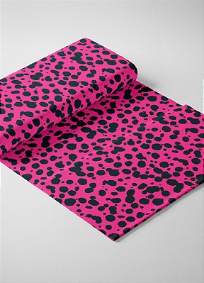 Tecido Oxford Estampa Digital Onça Pink 1,55m de Largura