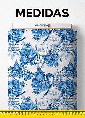 Tecido Tactel Estampa Digital Floral 44 com 1,55m de Largura