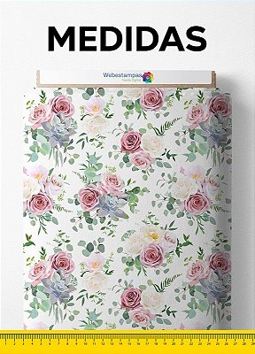 Tecido Tactel Estampa Digital Floral 65 com 1,55m de Largura