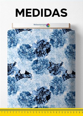 Tecido Tactel Estampa Digital Floral 72 com 1,55m de Largura