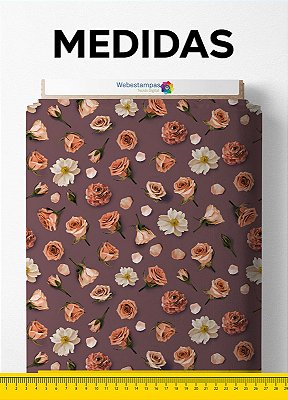 Tecido Tactel Estampa Digital Floral 222 com 1,55m de Largura