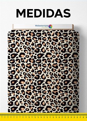 Tecido Tactel Estampa Digital Onça pintada print 1,55m de Largura