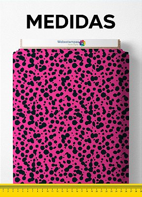 Tecido Tactel Estampa Digital Onça Pink 1,55m de Largura