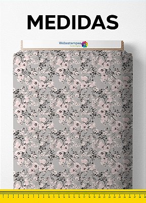 Tecido Velboa Estampa Digital Floral 139 com 1,55m de Largura