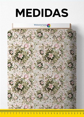 Tecido Velboa Estampa Digital Floral 156 com 1,55m de Largura