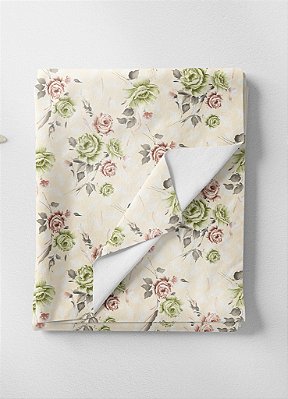 Tecido Veludo Suede Estampa Digital Floral 128 com 1,40m de Largura
