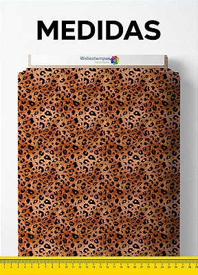 Tecido Veludo Suede Estampa Digital Oncinha Pintada 1,40m de Largura