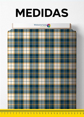 Tecido Veludo Suede Estampa Digital Xadrez 40 com 1,40m de Largura