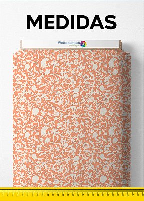 Tecido Tricoline Estampa Digital Floral 116 com 1,50m de Largura