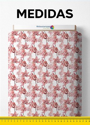 Tecido Tricoline Estampa Digital Floral 155 com 1,50m de Largura