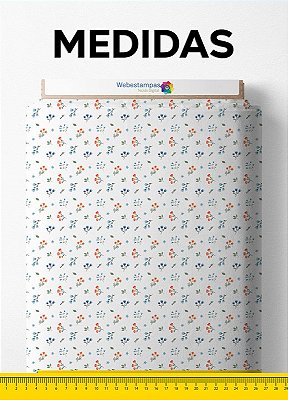 Tecido Tricoline Estampa Digital Floral 214 com 1,50m de Largura