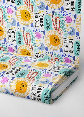 Tecido Oxford Estampa Digital Leões 1,55m de Largura