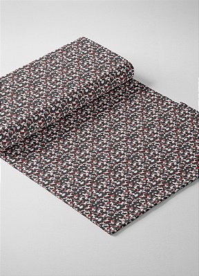 Tecido Micropercal Estampa Digital Camuflado Vermelho e Preto 1,55m de Largura