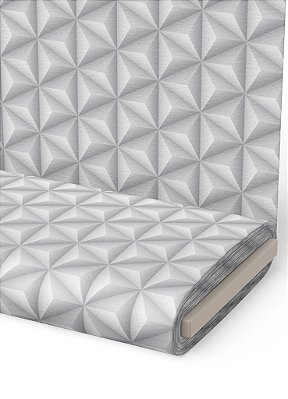 Tecido Micropercal Estampa Digital Pirâmides 3D 1,55m de Largura
