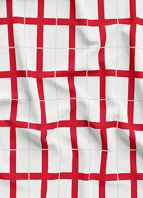 Tecido Micropercal Estampa Digital Bandeirinhas Inglaterra 1,55m de Largura