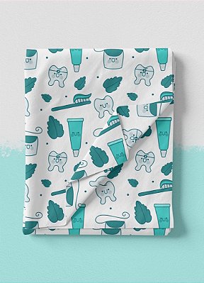 Tecido Oxford Estampa Digital Saúde 1 com 1,55m de Largura