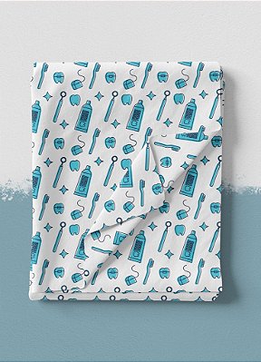 Tecido Veludo Suede Estampa Digital Saúde 2 1,40m de Largura