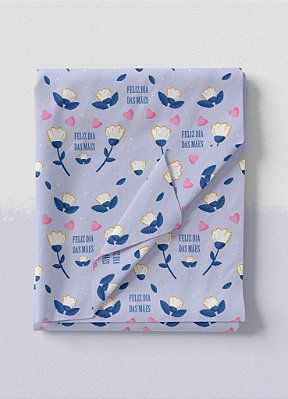 Tecido Veludo Suede Estampa Digital Dia das Mães 1 1,40m de Largura