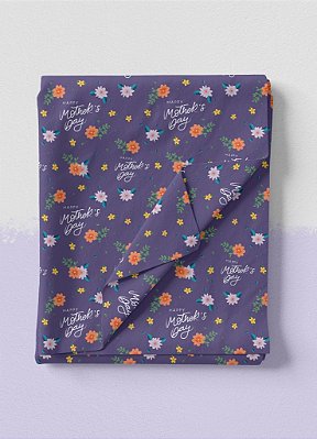 Tecido Veludo Suede Estampa Digital Dia das Mães 3 1,40m de Largura