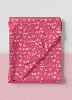 Tecido Veludo Suede Estampa Digital Dia das Mães 4 1,40m de Largura