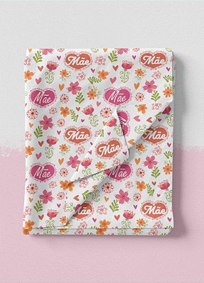 Tecido Tricoline Estampa Digital Dia das Mães 14 1,50m de Largura