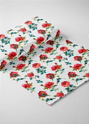 Tecido Tricoline Estampa Digital Floral 53 com 1,55m de Largura