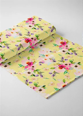 Tecido Tricoline Estampa Digital Floral 225 com 1,55m de Largura