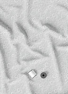 Tecido Malha 100% Algodão Fio 30 Estampa Digital Arabesco 3D 1,50m de Largura