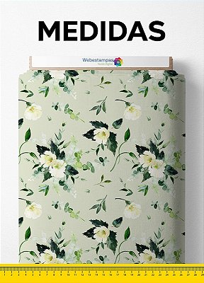 Tecido Malha 100% Algodão Fio 24 Estampa Digital Floral 77 com 1,50m de Largura