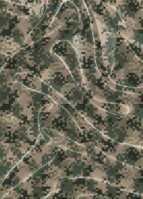 Tecido Cetim Estampa Digital Camuflado Pixel Verde 1,40m de Largura
