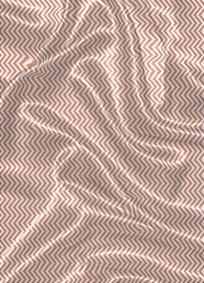 Tecido Cetim Estampa Digital Chevron Laranja e Branco 1,40m de Largura