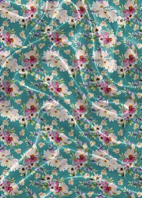 Tecido Cetim Estampa Digital Floral 221 com 1,40m de Largura