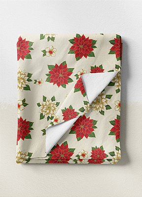 Tecido Cotton Estampa Digital Flor do Natal 1,60 de Largura