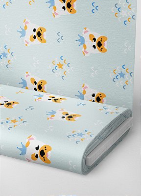 Tecido Cotton Estampa Digital King Dog 1,60m de Largura