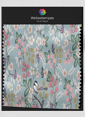 Tecido Microfibra Estampa Digital Floral 302 com 1,55m de Largura