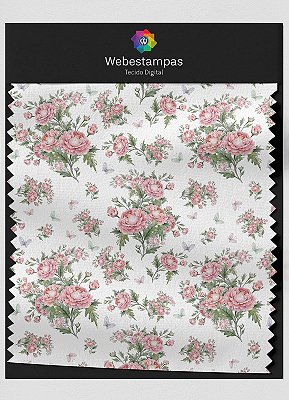 Tecido Microfibra Estampa Digital Floral 315 com 1,55m de Largura