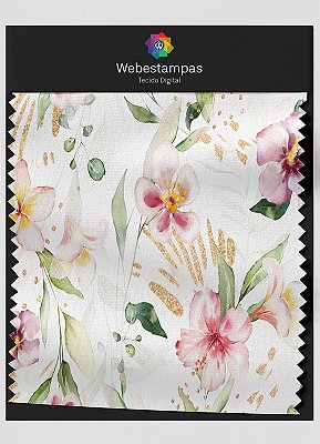 Tecido Microfibra Estampa Digital Floral 317 com 1,55m de Largura