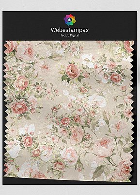 Tecido Microfibra Estampa Digital Floral 321 com 1,55m de Largura