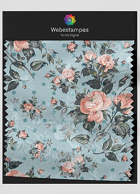 Tecido Microfibra Estampa Digital Floral 339 com 1,55m de Largura