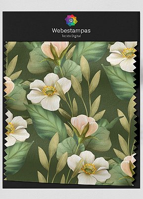Tecido Microfibra Estampa Digital Floral 348 com 1,55m de Largura