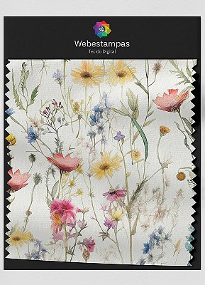Tecido Microfibra Estampa Digital Floral 353 com 1,55m de Largura