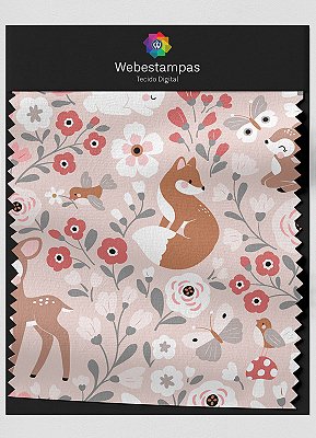 Tecido Microfibra Estampa Digital Floral 357 com 1,55m de Largura