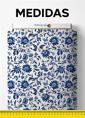 Tecido Microfibra Estampa Digital Floral 365 com 1,55m de Largura