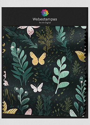 Tecido Microfibra Estampa Digital Floral 386 com 1,55m de Largura