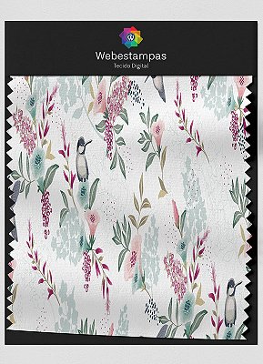 Tecido Micropercal Estampa Digital Floral 388 com 1,55m de Largura